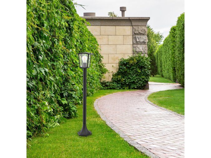 133773 2 cerna zahradni lampa taverna pro zarovku e27 90cm