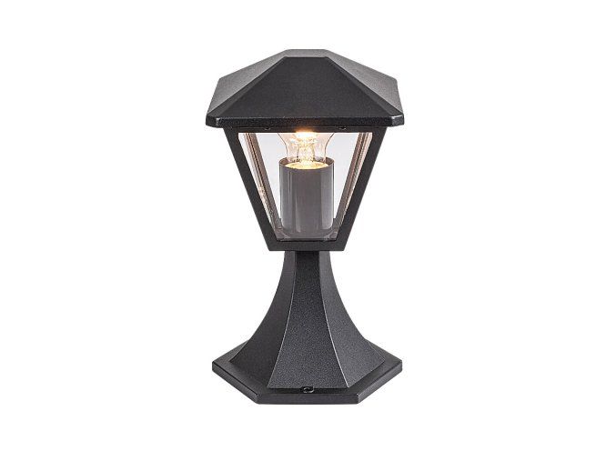133776 1 cerna zahradni lampa paravento pro zarovku e27 29cm