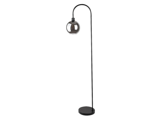134913 cerna stojaci lampa ricardo pro zarovku e27