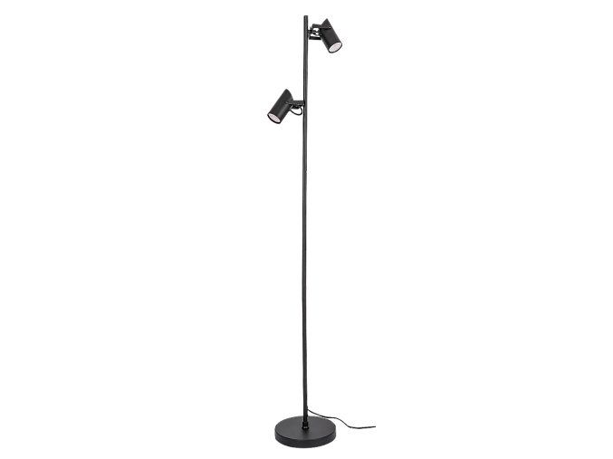 134916 cerna stojaci lampa maximilian pro zarovku 2x gu10