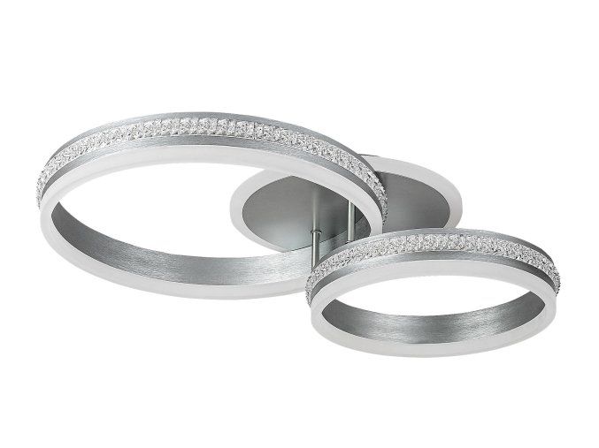 134949 stribrne stropni led svitidlo avalon 650mm 50w