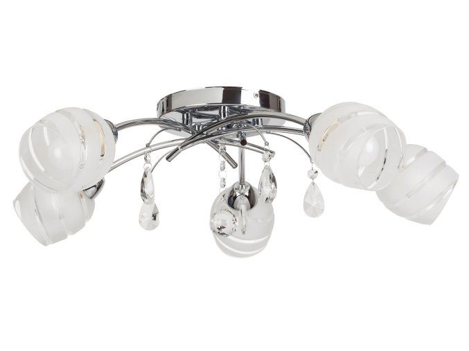 135558 chromove stropni svitidlo melissa pro zarovku 5x e14