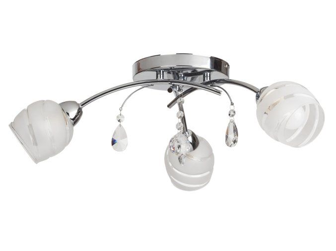 135555 chromove stropni svitidlo melissa pro zarovku 3x e14