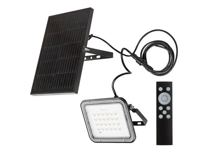 136461 cerny fasadni solarni led reflektor melk 6 5w ip65 cct s do