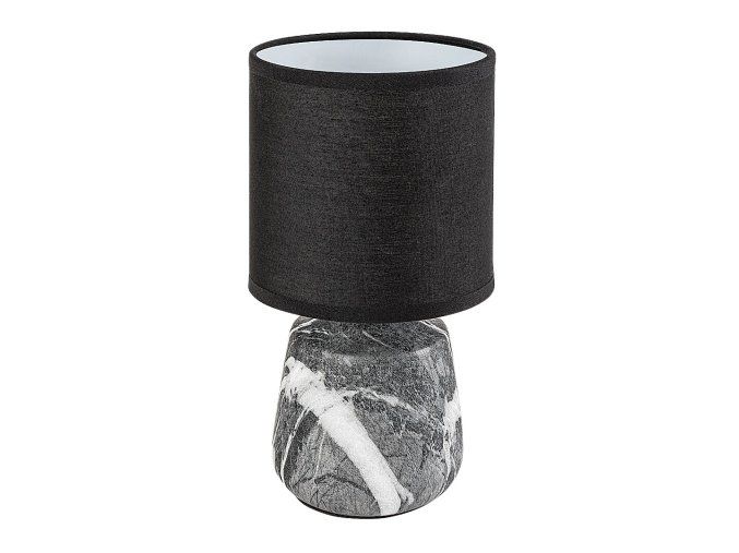 138054 cerna stolni lampa nalisa pro zarovku e14