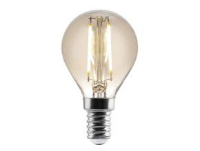 139383 3 led zarovka svicka filament kourova g45 6w e14