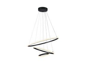 128618 cerne zavesne led svitidlo kulate 60cm 32w