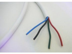 RGB-Kabel, vieradrig, rund (Durchmesser 4 x 0,5 mm²)