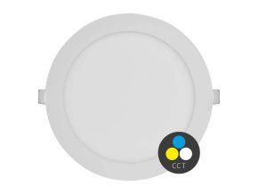 129189 bily vestavny led panel kulaty 225mm 18w 24v cct