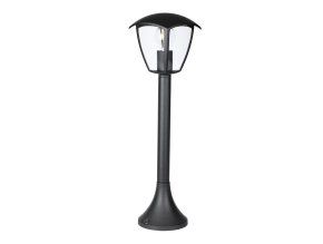 131031 cerna zahradni lampa pro zarovku e27 60cm