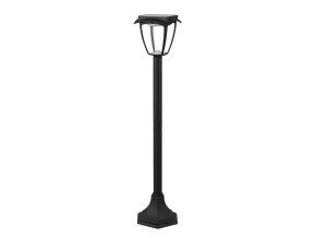 131067 cerna led zahradni solarni lampa 2w ip65 93cm