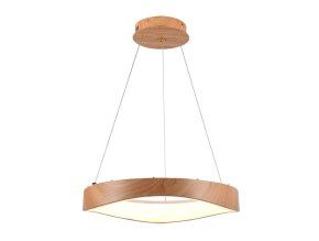 131428 zavesne led svitidlo kulate designove s drevenym dekorem 50cm 18w