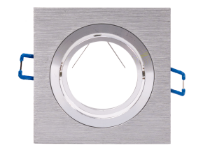 79776 Deckenrahmen aus gebürstetem Aluminium, quadratisch, klappbar