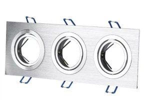 Dreifachrahmen aus gebürstetem Aluminium