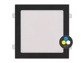 129180 4 cerny vestavny led panel hranaty 300 x 300mm 24w 24v cct