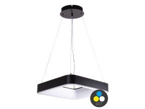 129525 cerne zavesne led svitidlo hranate 400x400mm 32w cct