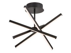 135888 cerne stropni led svitidlo matilde 490mm 30w