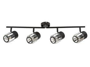 139329 cerne stropni svitidlo venaro pro zarovku 4x e14