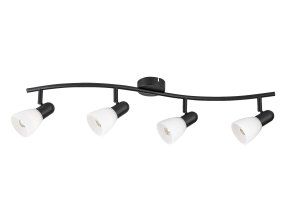 139437 cerne stropni svitidlo soma pro zarovku 4x e14