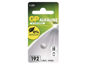 114840 Alkaline-Knopfzelle GP 192F LR41 1 Stück