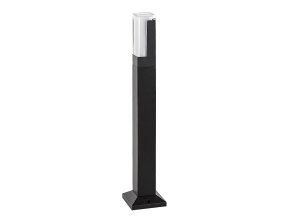 136359 cerny zahradni led sloupek darvas 7w ip54 60cm cct