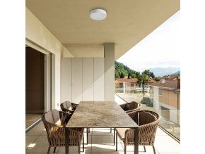 134433 9 bile stropni led svitidlo tartu kulate 175mm 18w ip44 cct
