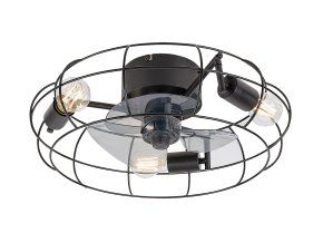 134475 1 cerne stropni svitidlo s ventilatorem cadmus 480mm pro zarovku 3x e27