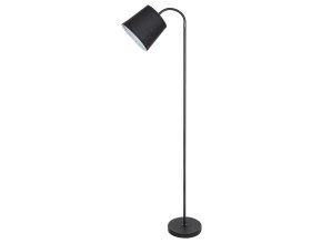 134889 cerna stojaci lampa godric s cernym stinidlem pro zarovku e27