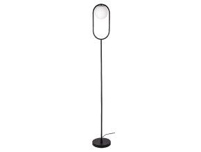 134919 cerna stojaci lampa ghita pro zarovku e27