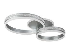 134949 stribrne stropni led svitidlo avalon 650mm 50w