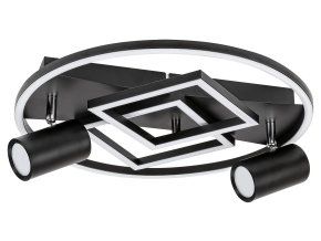135030 cerne stropni led svitidlo aztec 395mm 40w