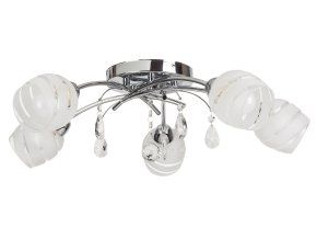 135558 chromove stropni svitidlo melissa pro zarovku 5x e14