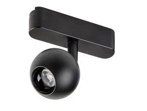 134802 smart tuya cerny listovy led reflektor kulovy litrack spot 1f 5w cct