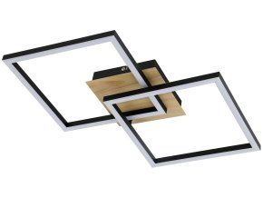 135066 cerne stropni led svitidlo ashton 400x400mm 24w