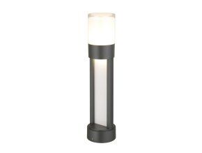 136362 cerny zahradni led sloupek leitha 12w ip44 50cm