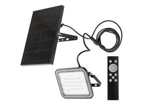 136461 cerny fasadni solarni led reflektor melk 6 5w ip65 cct s do