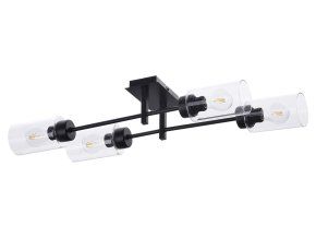 135780 cerne stropni svitidlo prudence pro zarovku 4x e27