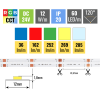 129078 1 rgb cct cob led pasek 16w m 24v bez kryti ip20