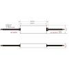 127769 2 led zdroj trafo long 24v 100w ip67