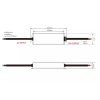 127775 2 led zdroj trafo long 24v 200w ip67