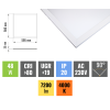 138675 2 bily zavesny led panel 60 x 60cm 48w ugr projekt