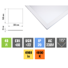 139305 bily podhledovy led panel 60 x 60cm 40w premium dali