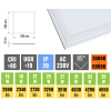 139686 bily podhledovy led panel 60 x 60cm 16 35w ugr cct projekt