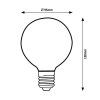 136818 1 led zarovka filament g95 12w e27