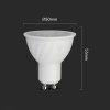 138336 4 led bodova zarovka 6w gu10 230v stmivatelna