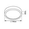 65721 bily prisazeny led panel kulaty 170mm 12w