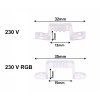 66594 drzak led pasku 230v