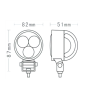 67023 3-LED-Arbeitsleuchte 9W 10-30V