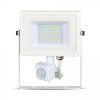 Weißer LED-Strahler 30W mit Bewegungsmelder Premium (Lichtfarbe Warmweiß)