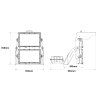 Abmessungen des LED-Scheinwerfers: 10501529 10501534